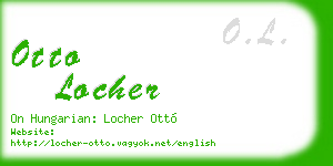 otto locher business card